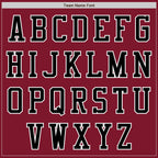 Custom Crimson Black-White Authentic Baseball Jersey