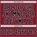 Custom Crimson Black-White Authentic Baseball Jersey