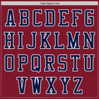 Custom Crimson Navy-White Authentic Baseball Jersey
