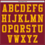 Custom Crimson Gold Authentic Baseball Jersey