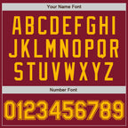 Custom Crimson Gold Authentic Baseball Jersey