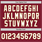 Custom Crimson White-Old Gold Authentic Baseball Jersey