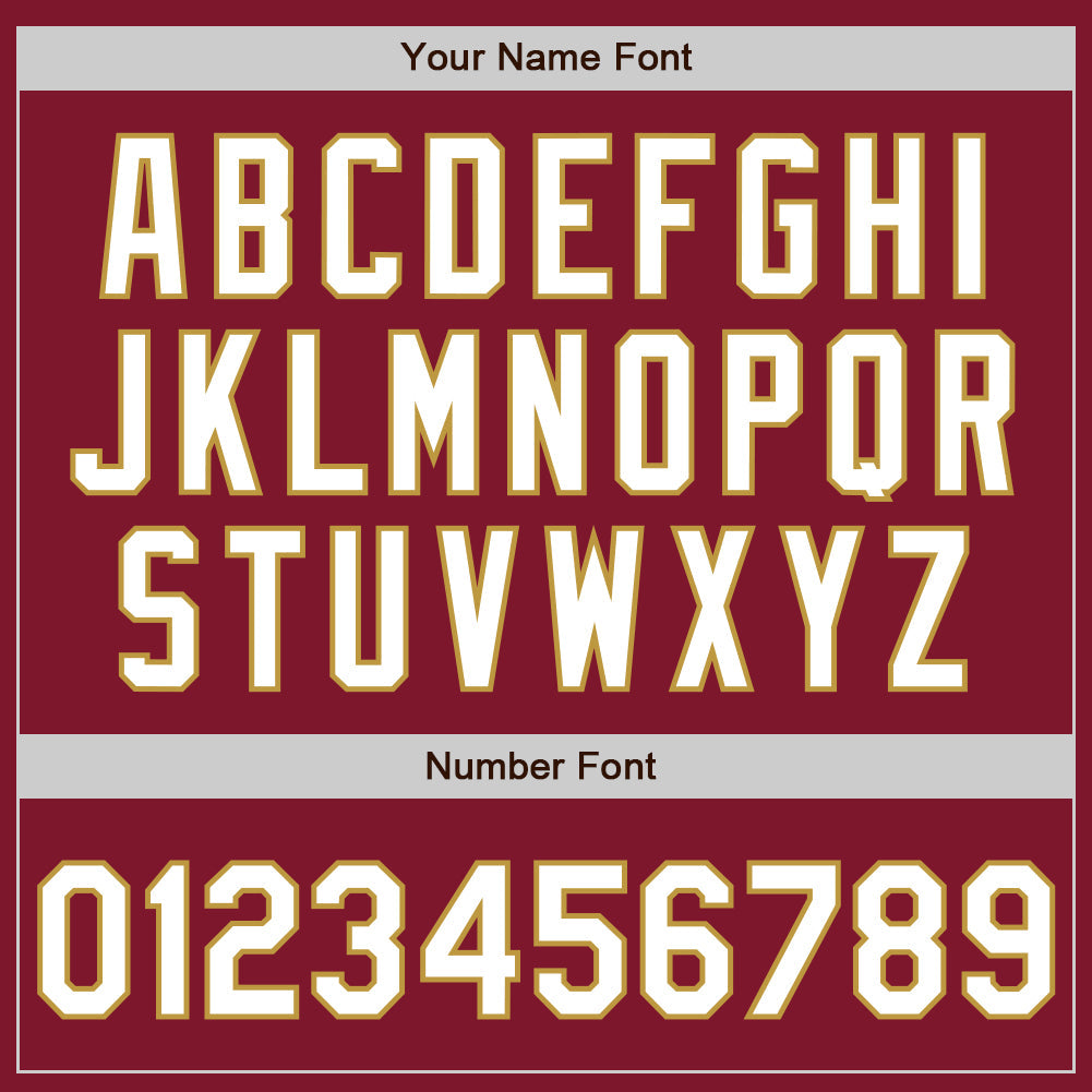Custom Crimson White-Old Gold Authentic Baseball Jersey