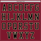 Custom Crimson Black-Cream Authentic Baseball Jersey