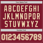 Custom Crimson Cream Authentic Baseball Jersey