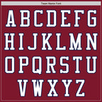 Custom Crimson White-Navy Authentic Baseball Jersey
