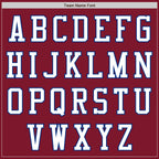 Custom Crimson White-Royal Authentic Baseball Jersey