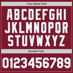 Custom Crimson White-Gray Authentic Baseball Jersey