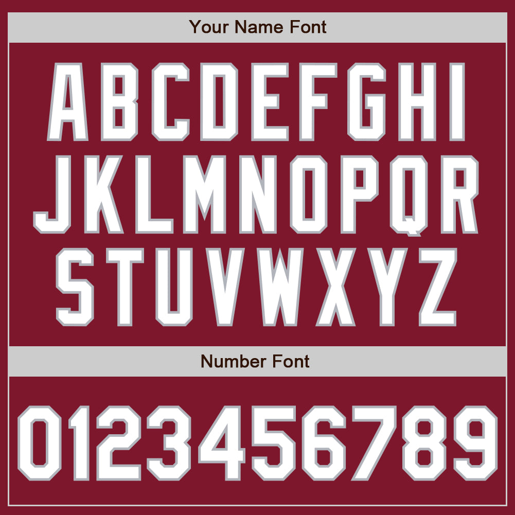 Custom Crimson White-Gray Authentic Baseball Jersey