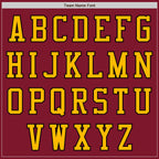 Custom Crimson Black-Gold Authentic Baseball Jersey