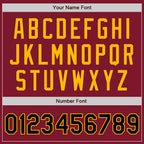 Custom Crimson Black-Gold Authentic Baseball Jersey