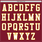 Custom Crimson White-Gold Authentic Baseball Jersey