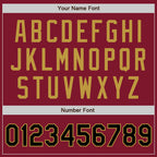 Custom Crimson Black-Old Gold Authentic Baseball Jersey