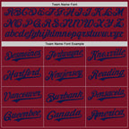 Custom Crimson Navy Authentic Baseball Jersey