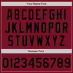 Custom Crimson Black Authentic Baseball Jersey