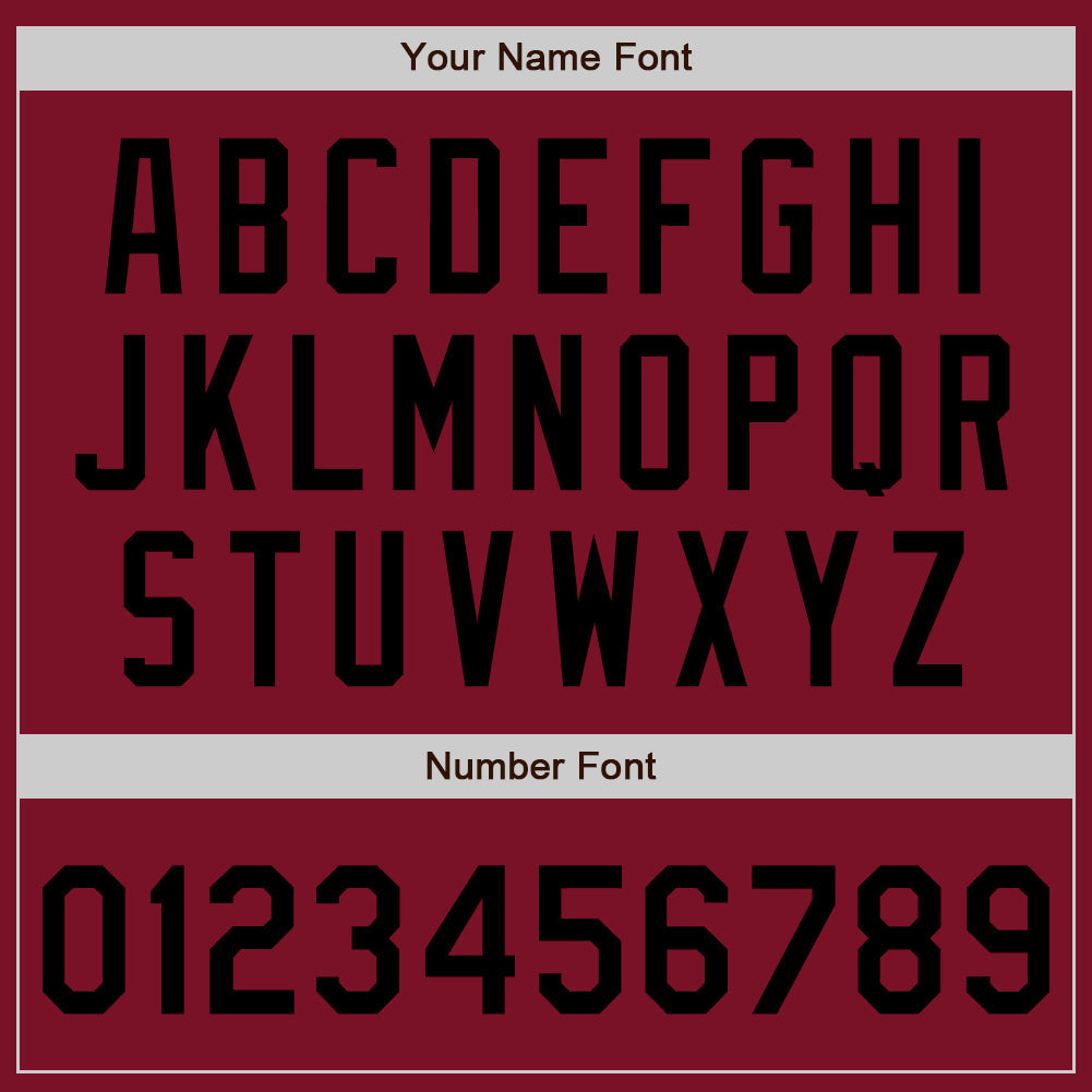 Custom Crimson Black Authentic Baseball Jersey