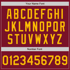 Custom Crimson Gold Authentic Baseball Jersey