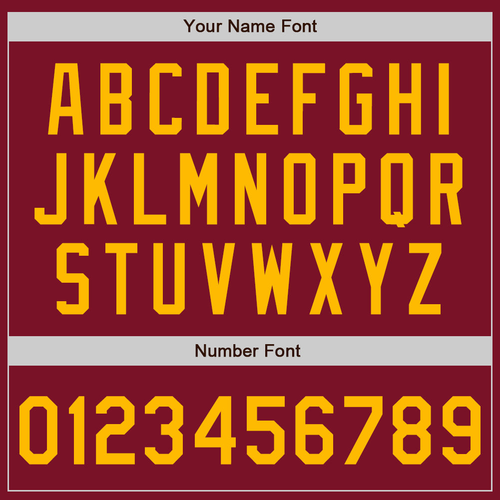 Custom Crimson Gold Authentic Baseball Jersey