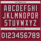 Custom Crimson Gray Authentic Baseball Jersey