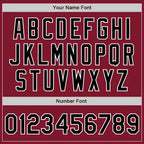 Custom Stitched Crimson Black-White Baseball Pullover Sweatshirt Hoodie