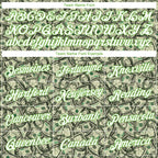 Custom Women's Green White-Neon Green Dollar 3D V-Neck Cropped Baseball Jersey