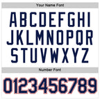 Custom Women's White Navy-Red V-Neck Cropped Baseball Jersey