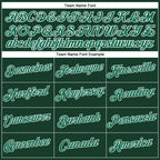 Custom Women's Green White-Gray V-Neck Cropped Baseball Jersey
