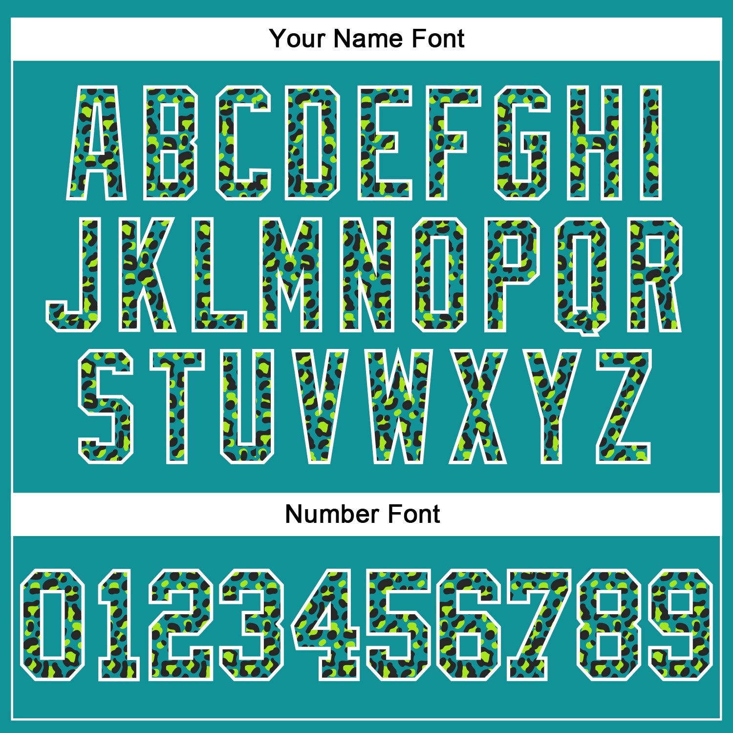 Custom Stitched Teal Black-White Fade Fashion Leopard Print Sports Pullover Sweatshirt Hoodie