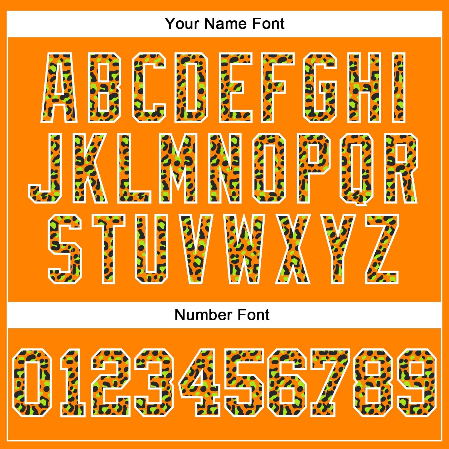 Custom Stitched Bay Orange Black-White Fade Fashion Leopard Print Sports Pullover Sweatshirt Hoodie