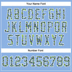 Custom Stitched Light Blue Navy-White Fade Fashion Leopard Print Sports Pullover Sweatshirt Hoodie