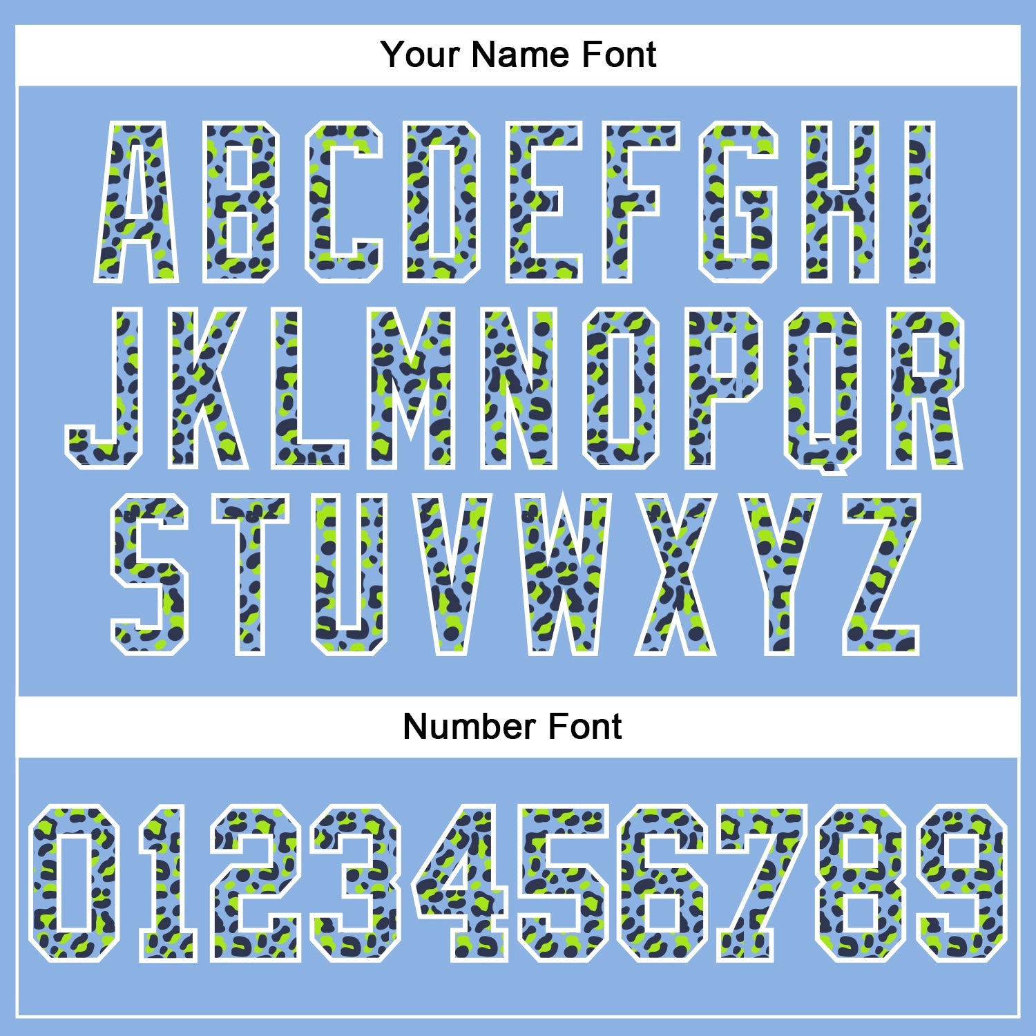 Custom Stitched Light Blue Navy-White Fade Fashion Leopard Print Sports Pullover Sweatshirt Hoodie