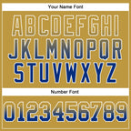 Custom Stitched Old Gold Royal-White Fade Fashion Arrow Sports Pullover Sweatshirt Hoodie