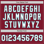Custom Crimson White-Teal Authentic Fade Fashion Baseball Jersey