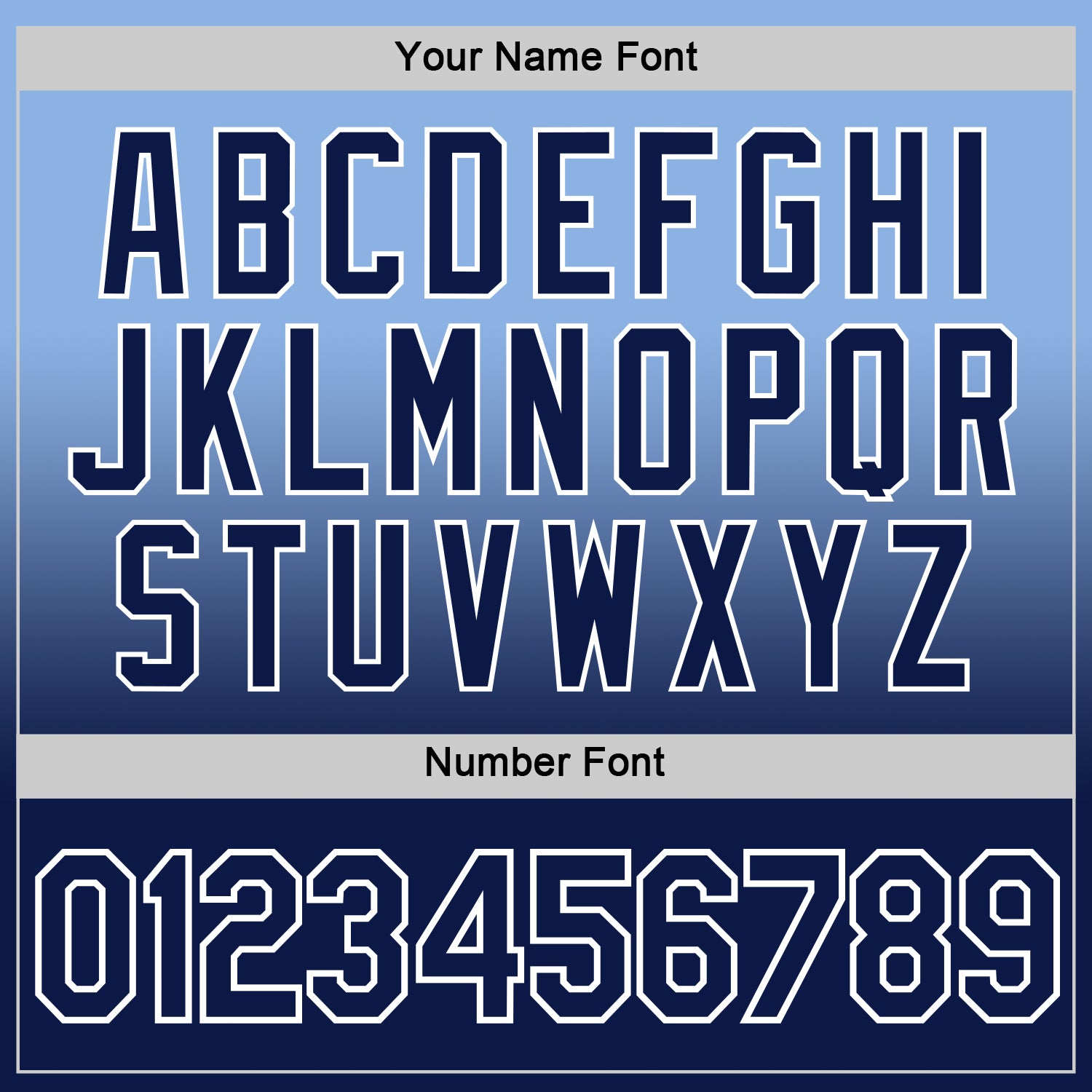 Custom Light Blue Navy-White Fade Fashion Performance T-Shirt