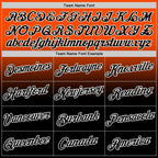 Custom Orange Black-White Fade Fashion Performance T-Shirt