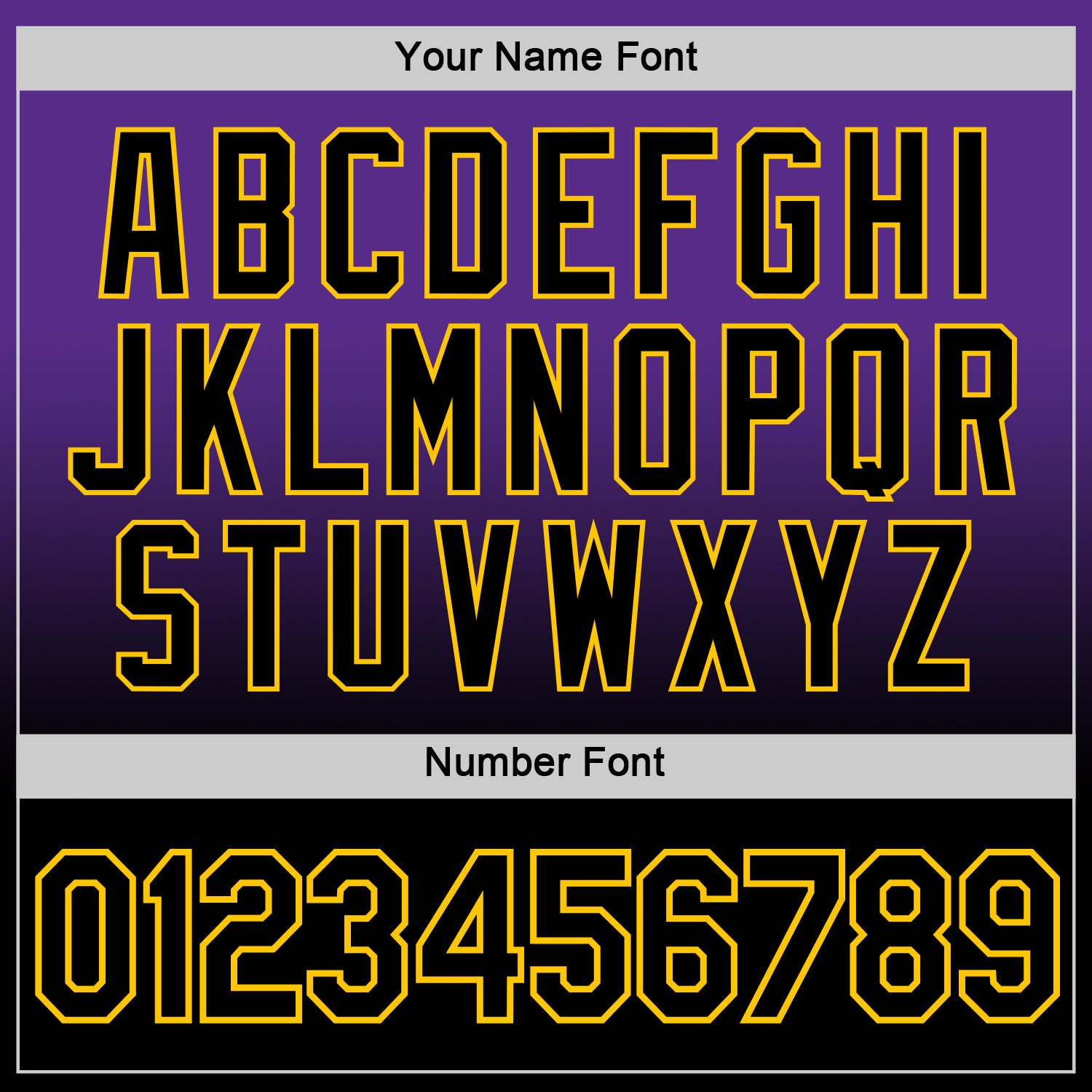 Custom Purple Black-Yellow Fade Fashion Performance T-Shirt