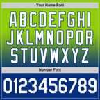 Custom Neon Green White-Royal Fade Fashion Performance T-Shirt