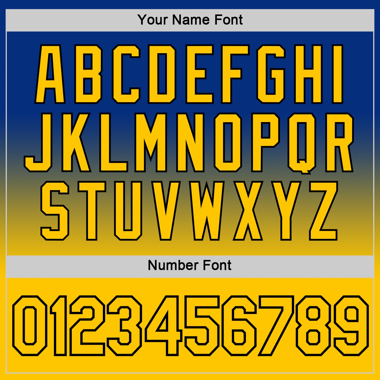 Custom Royal Yellow-Black Fade Fashion Performance T-Shirt