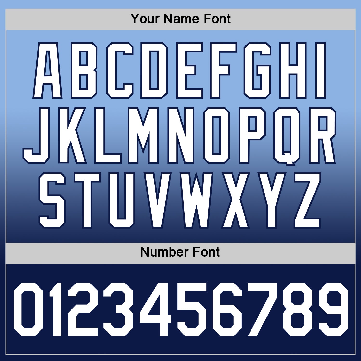 Custom Light Blue White-Navy Fade Fashion Performance T-Shirt