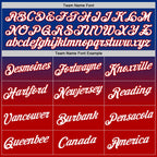 Custom Royal White-Red Fade Fashion Performance T-Shirt