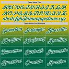 Custom Yellow Kelly Green-White Fade Fashion Performance T-Shirt