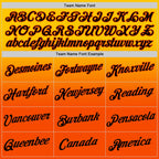 Custom Yellow Black-Orange Fade Fashion Performance T-Shirt