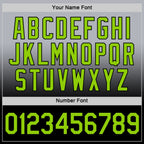 Custom Gray Neon Green-Black Fade Fashion Performance T-Shirt