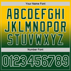 Custom Yellow Green-White Fade Fashion Performance T-Shirt