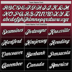 Custom Crimson White-Black Fade Fashion Performance T-Shirt