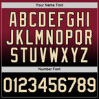 Custom Crimson Cream-Black Fade Fashion Performance T-Shirt