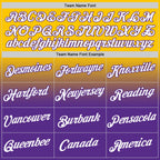 Custom Yellow White-Purple Fade Fashion Performance T-Shirt