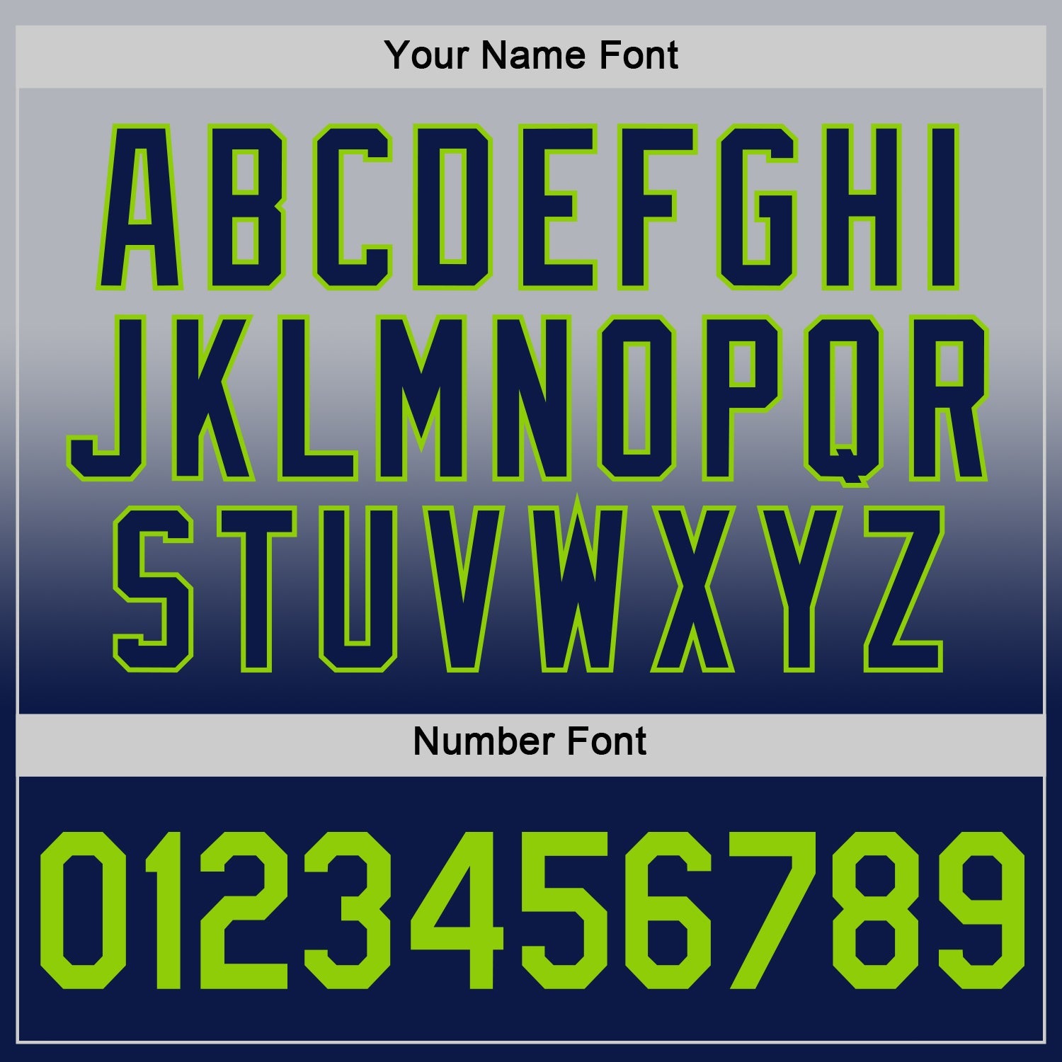 Custom Gray Neon Green-Navy Fade Fashion Performance T-Shirt