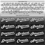 Custom White Black Authentic Fade Fashion Baseball Jersey