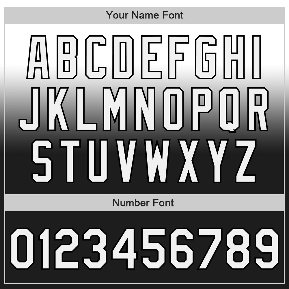 Custom White Black Authentic Fade Fashion Baseball Jersey